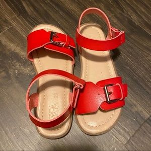 Zara kids sandals in red size 29.